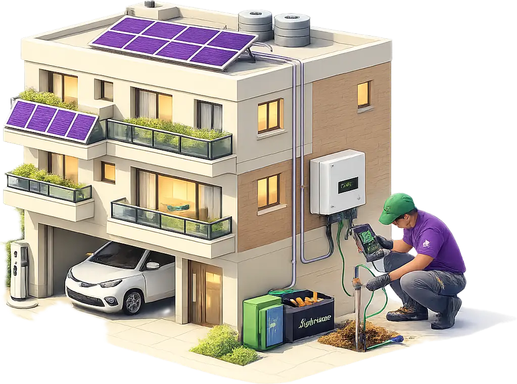 Hybrid Solar System Components and Wiring: ACDB, DCDB, Changeover and Battery Setup (India 2026) — hybrid solar system wiring India | Bridgeway Solar Delhi NCR