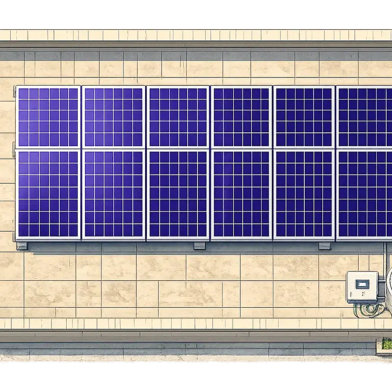 Dirty solar panels needing AMC maintenance
