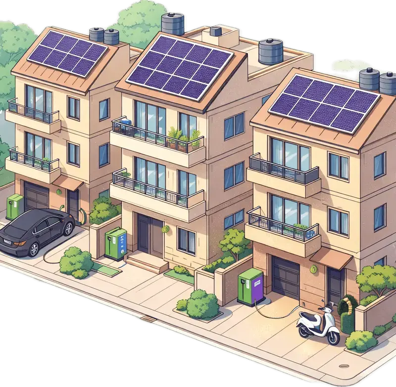 Solar panels for 2BHK 3BHK India — rooftop system sizing for a small Delhi NCR home
