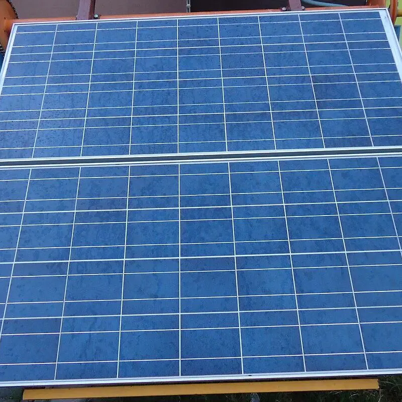 Solar panels on RCC concrete flat roof with standard mounting structure — solar panel on emi